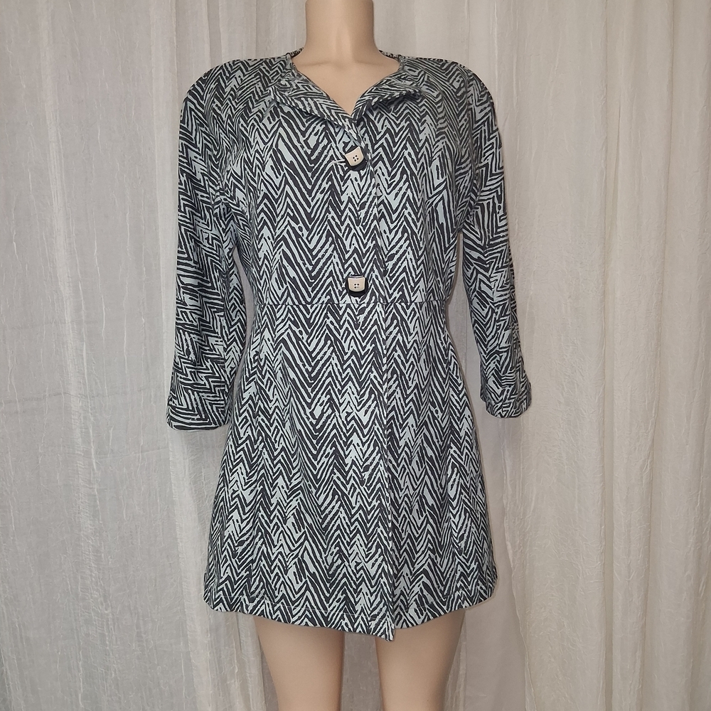 CAbi Zebra Print Jackets in Black and Gray Women Size M